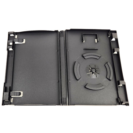 Empty Replacement Case with Memory Card Holder for Nintendo GameCube Games New - Open Case Displayed