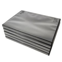 5 Empty 14mm Replacement Cases with Memory Card Holder for PlayStation 2 Games Brand New - Shown Stacked
