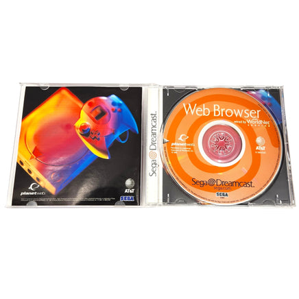 Web Browser 10 Dreamcast Good - Open Case Displaying Contents