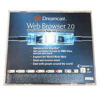 Planetweb Web Browser 2.0 Sega Swirl Game Dreamcast Good - Back Of Case