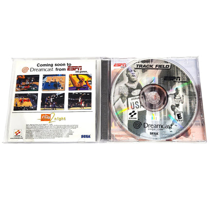 Espn International Track And Field Dreamcast Good - Case Open With Disc & Manual Inside