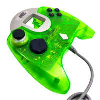 Clear Green High Frequency Controller Dreamcast Acceptable Loose - Left Angle Shot