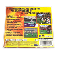 Nfl 2K Dreamcast Like New - Rear Cover Art