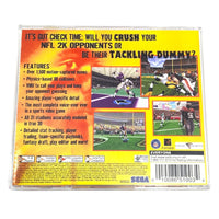 Nfl 2K Dreamcast Good - Back Artwork Displayed