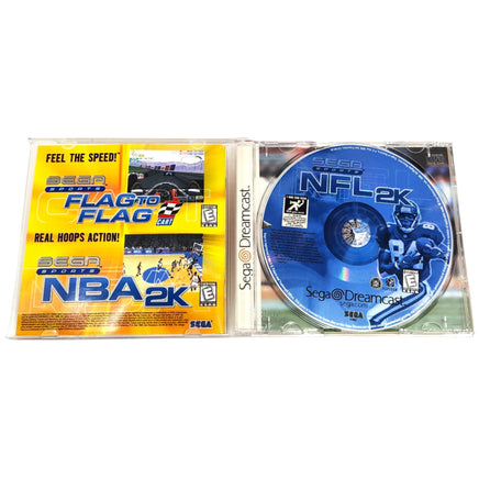 Nfl 2K Dreamcast Good - Open Jewel Case With Disc And Manual