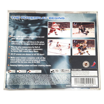 Nhl 2K Dreamcast Very Good - Authentic Back Cover Art