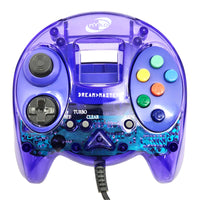Clear Purple Nyko Controller for Dreamcast Very Good Loose - Front Displayed