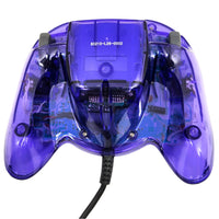 Clear Purple Nyko Controller for Dreamcast Very Good Loose - Back Displayed