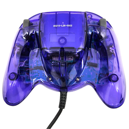 Clear Purple Nyko Controller for Dreamcast Very Good Loose - Back Displayed
