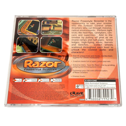 Razor Freestyle Scooter Dreamcast Very Good - Back Of Game Case