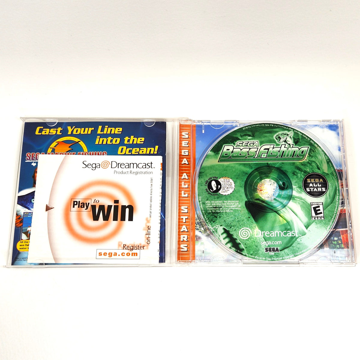 Sega Dreamcast Bass Fishing – Avec Fishing Controller – Big Box PAL – CIB – Comme Neuf