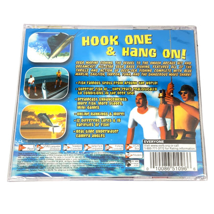 Sega Marine Fishing Dreamcast Brand New - Back Cover Art Shown