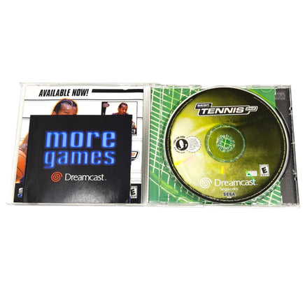 Tennis 2K2 Dreamcast Like New - Disc And Manual Displayed In Open Case
