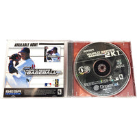 World Series Baseball 2K1 Nfr Dreamcast Very Good - Cib Showing Open Case Disc And Manual
