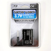 Replacement 3.7V 1600mAh Li-Ion Battery Pack Nintendo DS Lite Brand New - Front View of Packaging
