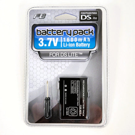 Replacement 3.7V 1600mAh Li-Ion Battery Pack Nintendo DS Lite Brand New - Front View of Packaging