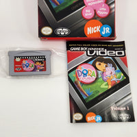 Dora The Explorer Volume 1 GBA Video Game Boy Advance Very Good - Showing Cartridge Front and Manual Front