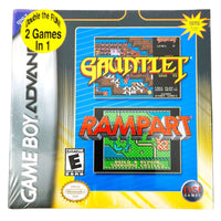 Gauntlet Rampart 2 Games in 1 Game Boy Advance Brand New - Front Of Authentic Game Box