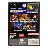 Luigi's Mansion Players Choice Nintendo GameCube Like New CIB - Game Case Rear Artwork
