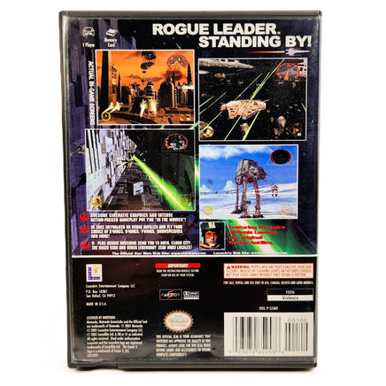 Star Wars Rogue Leader Rogue Squadron II Nintendo GameCube Very Good CIB - Rear Cover And Barcode Area