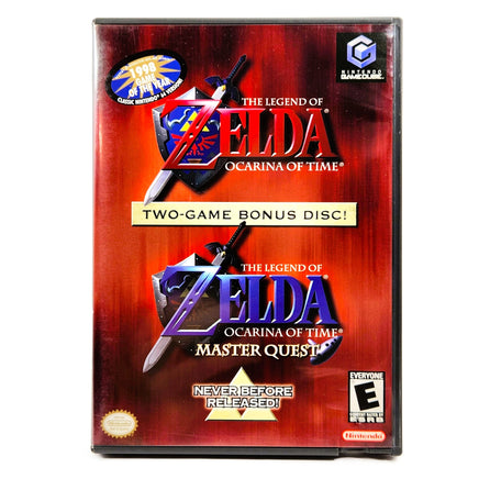 The Legend Of Zelda Ocarina Of Time Master Quest Nintendo GameCube Very Good CIB - Front Sleeve Artwork For Retail Game Box