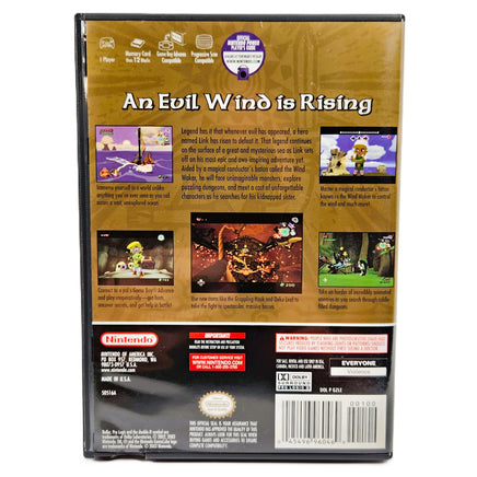 The Legend Of Zelda The Wind Waker Nintendo GameCube Very Good CIB - Game Case Rear Artwork