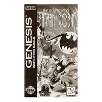 Adventures Of Batman And Robin Cardboard Box Sega Genesis Very Good - Instruction Manual Shown