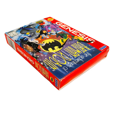 Adventures Of Batman And Robin Cardboard Box Sega Genesis Very Good CIB - Top Corner Shown