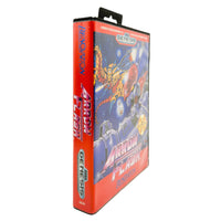 Arrow Flash Sega Genesis Like New CIB - Game Box Spine Close-Up