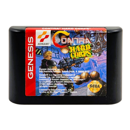 Contra Hard Corps Sega Genesis Like New - Cartridge Label Shown