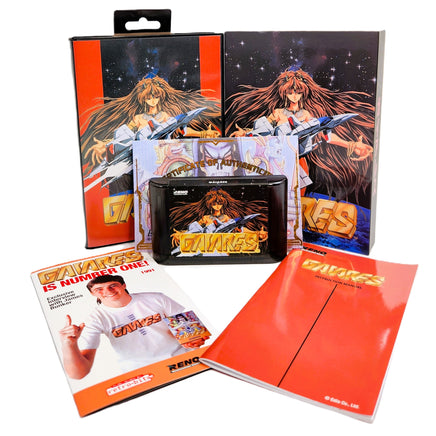 Gaiares Retro-Bit Edition Sega Genesis Like New CIB - Clamshell Case Cartridge Instruction Manual