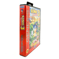 Sonic The Hedgehog 3 Sega Genesis Very Good CIB - Case Spine Of Box Visible