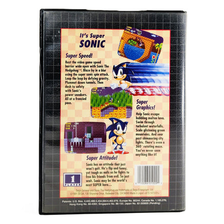 Sonic The Hedgehog 2 Not For Resale Sega Genesis Good - Back Artwork of Retail Case Shown