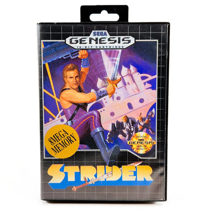Strider Sega Genesis Very Good CIB - Game Box Front Artwork