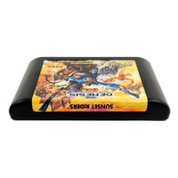 Sunset Riders Sega Genesis Like New - Top Spine Label Of Official Game Cartridge