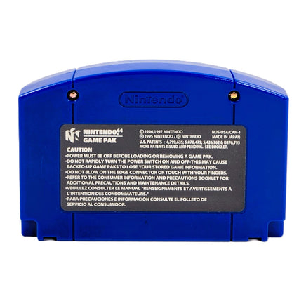 Hydro Thunder Blue Cart Nintendo 64 Very Good Loose - Cartridge Back View
