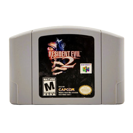 Resident Evil 2 Nintendo 64 Good Loose - Front Of Cartridge Label View