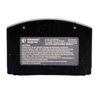 Road Rash 64 Black Cart Nintendo 64 Good Loose - Back Of Official Game Cartridge