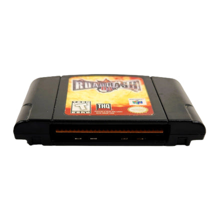 Road Rash 64 Black Cart Nintendo 64 Good Loose - Cartridge Pins Shown