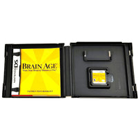 Brain Age Nintendo DS Like New - Open Game Case Showing Manual and Cartridge