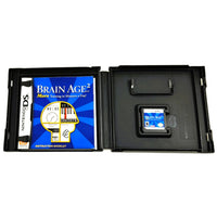 Brain Age 2 Nintendo DS Like New - Open Game Case Displaying Cartridge and Manual Included