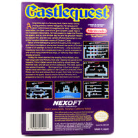Castlequest Nintendo Nes Like New - Box Back