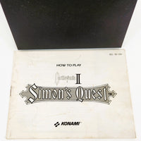 Castlevania Ii Simons Quest Nintendo Nes Good Loose - Manual Front