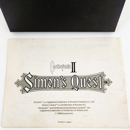 Castlevania Ii Simons Quest Nintendo Nes Good Loose - Manual Back