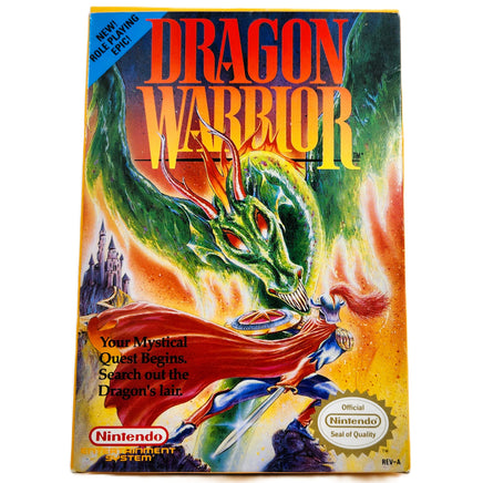 Dragon Warrior Nintendo Nes Very Good - Box Font
