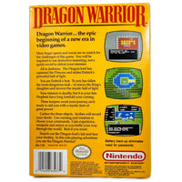 Dragon Warrior Nintendo Nes Very Good - Box Back