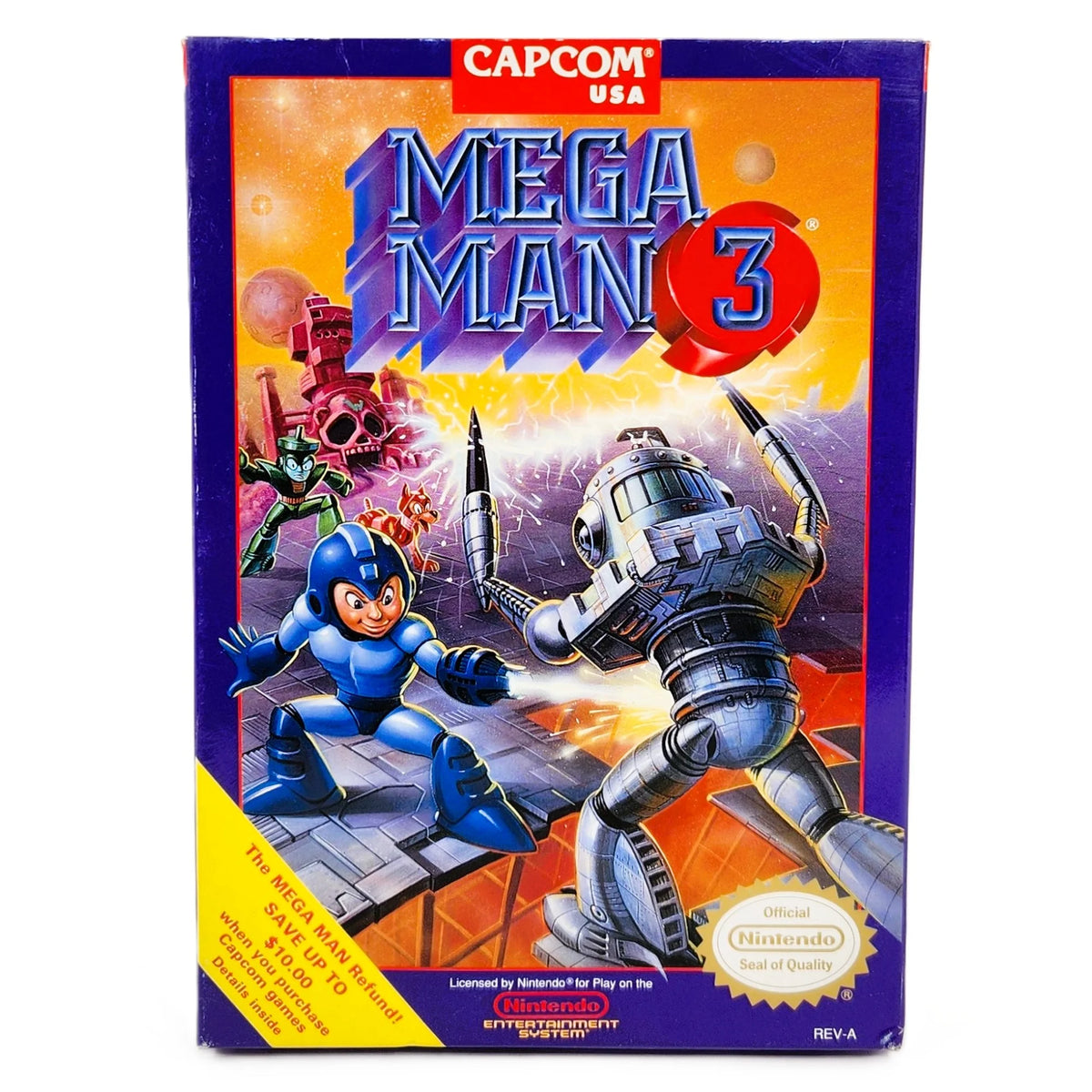 Buy Mega Man 3 – Platformer Classic | CIB w/ Manual & Box| Retro