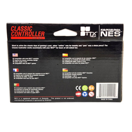 Replacement Controller for Nintendo NES Console TTX Tech Brand New Back of Box