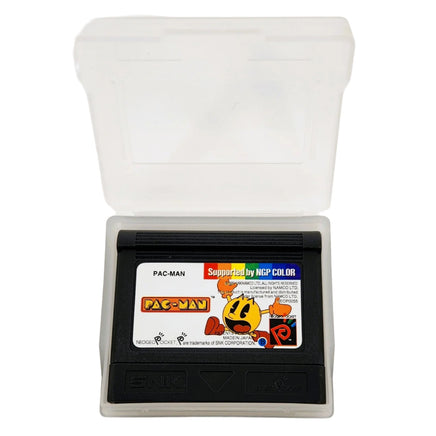PacMan Neo Geo Pocket Color Like New Cartridge shown in Clear Case