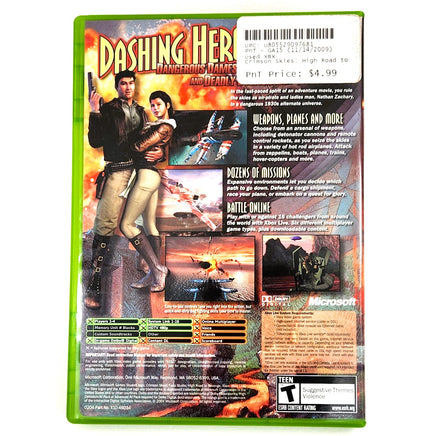 Crimson Skies High Road To Revenge Nfr Xbox Good - Back Cover Art Shown